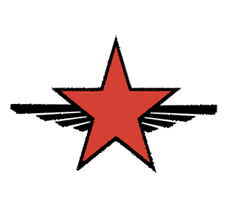 Star with Wings Sticker