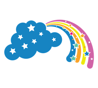 Lucky Rainbow Cloud Sticker
