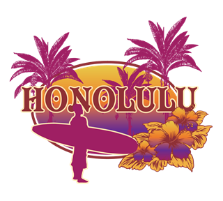 Honolulu Sticker