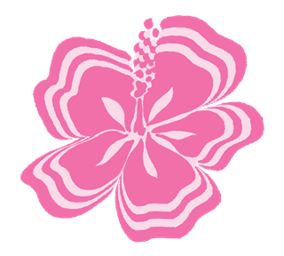 Graphic Pinks Flower Sticker