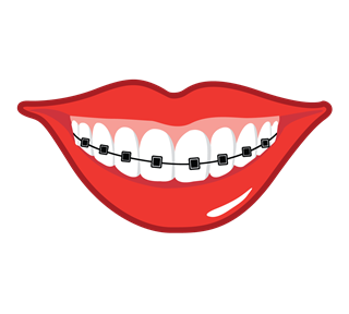 braces Sticker