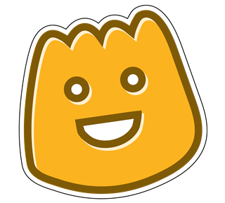 Yellow Jello Face Sticker