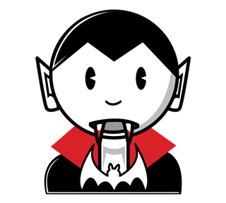 Cartoon Dracula Sticker