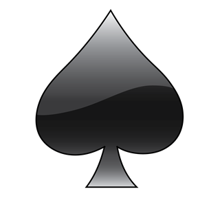 SPADE SUIT GLOSSY Sticker