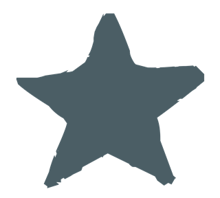 Rough Star Sticker