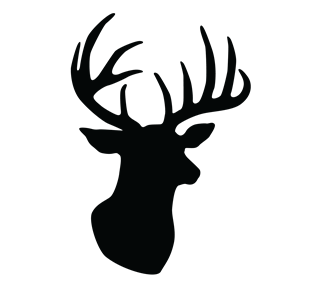 Deer Head Sticker