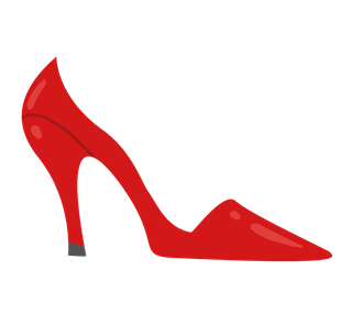 red shoes Sticker