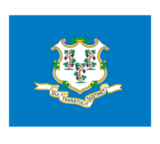 Flag of Connecticut Sticker