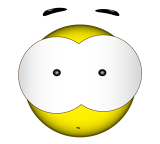 Surprised Emoticon Sticker