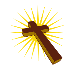 Shining Cross Sticker