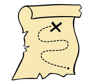 SU_TREASURE_MAP_01 Sticker