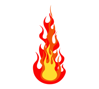 Flames Sticker