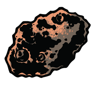 asteroid Sticker
