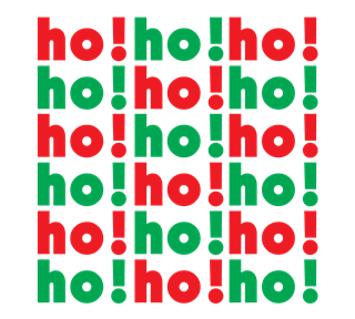 ho! ho! ho! Christmas Graphic Sticker