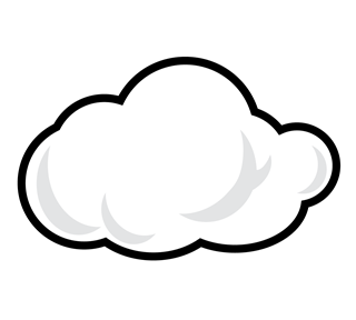 WHITE CLOUD Sticker