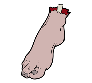 DEAD FOOT Sticker