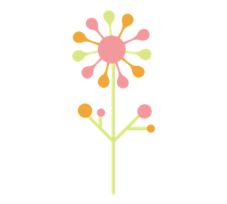 Groovy Spring Flower Sticker