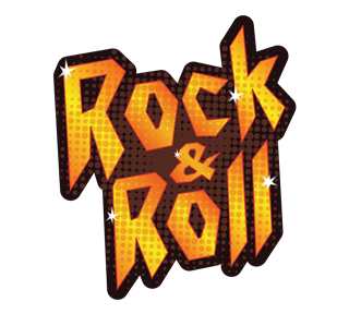 Rock n Roll Text Sticker
