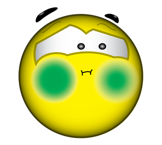 Sick Emoticon Sticker