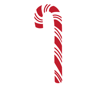 Christmas Candycane Stencil Sticker