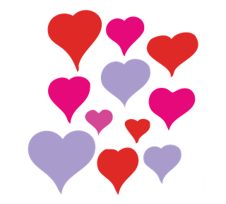 hearts Sticker