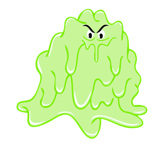 Gross Green Slime Sticker