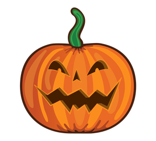 Scary Pumpkin Sticker