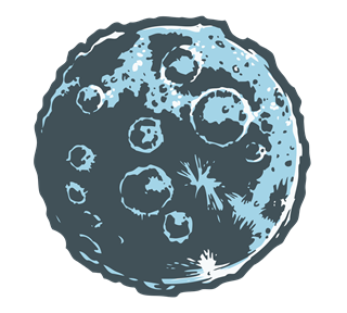 moon(1) Sticker