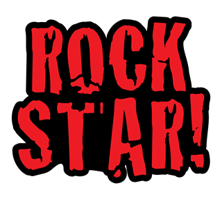 Rock Star Text Sticker