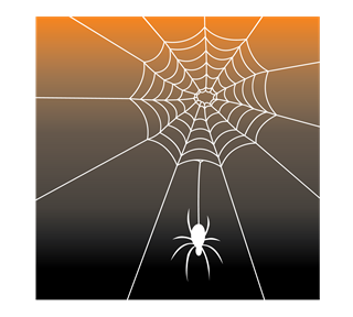 Spider Web Background Sticker
