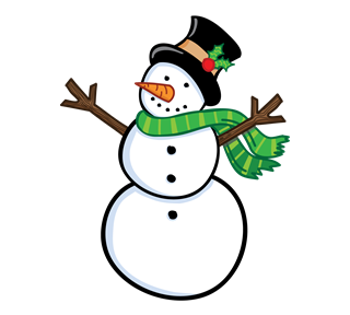 Christmas Snowman Sticker