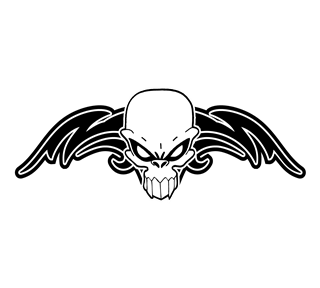 Skull Wings Sticker