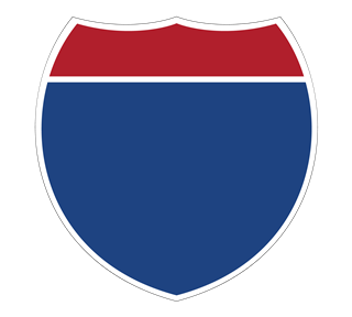 interstate_blank Sticker