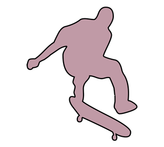 Skateboarder 5 Sticker