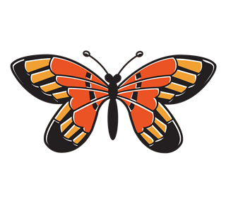 Aesthetic Monarch Butterfly Sticker