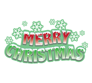 Merry Christmas Holiday Wording Sticker