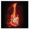 flaming guitar
