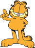 Garfield Pointing Up