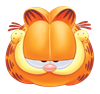 Garfield Sleepy Grin Airbrushed