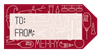 Holiday Line Drawings Gift Tag