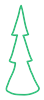 Line Drawing 3-Points Tree