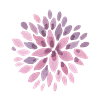 Purple Watercolour Flower