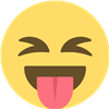 Tongue Out Eyes Closed