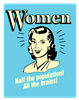 women half the pop