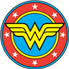 Wonder Woman Stars Circle Logo