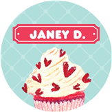 Cupcake with Hearts