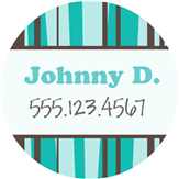 Teal Stripes