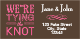 We're Tying the Knot