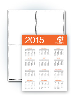 4" x 5" Calendar Stickers